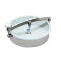 Sanitary visible round manway DN400  non-pressured tank manhole Stainless Steel manhole cover with glass view